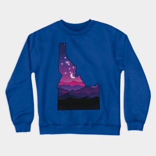 Idaho mountains at night Crewneck Sweatshirt